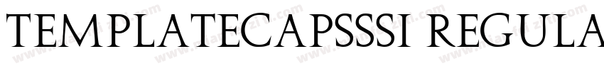 TemplateCapsSSi Regular字体转换